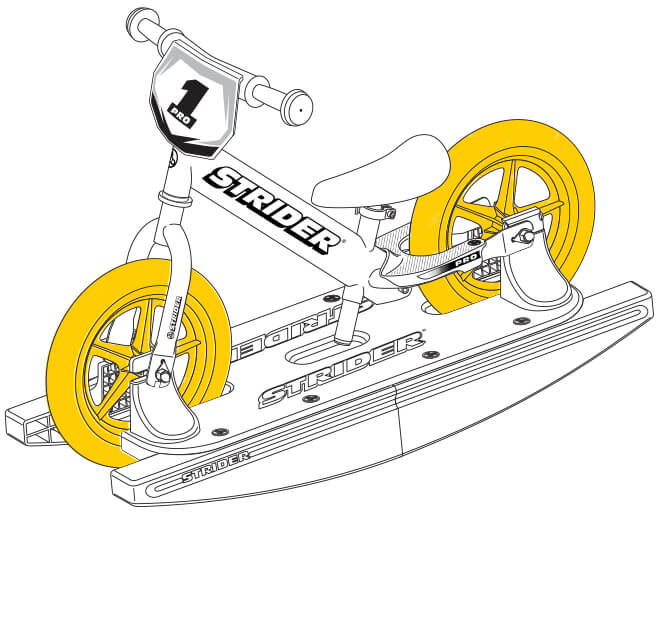 illustration Strider 12 Pro Baby Bundle wheels